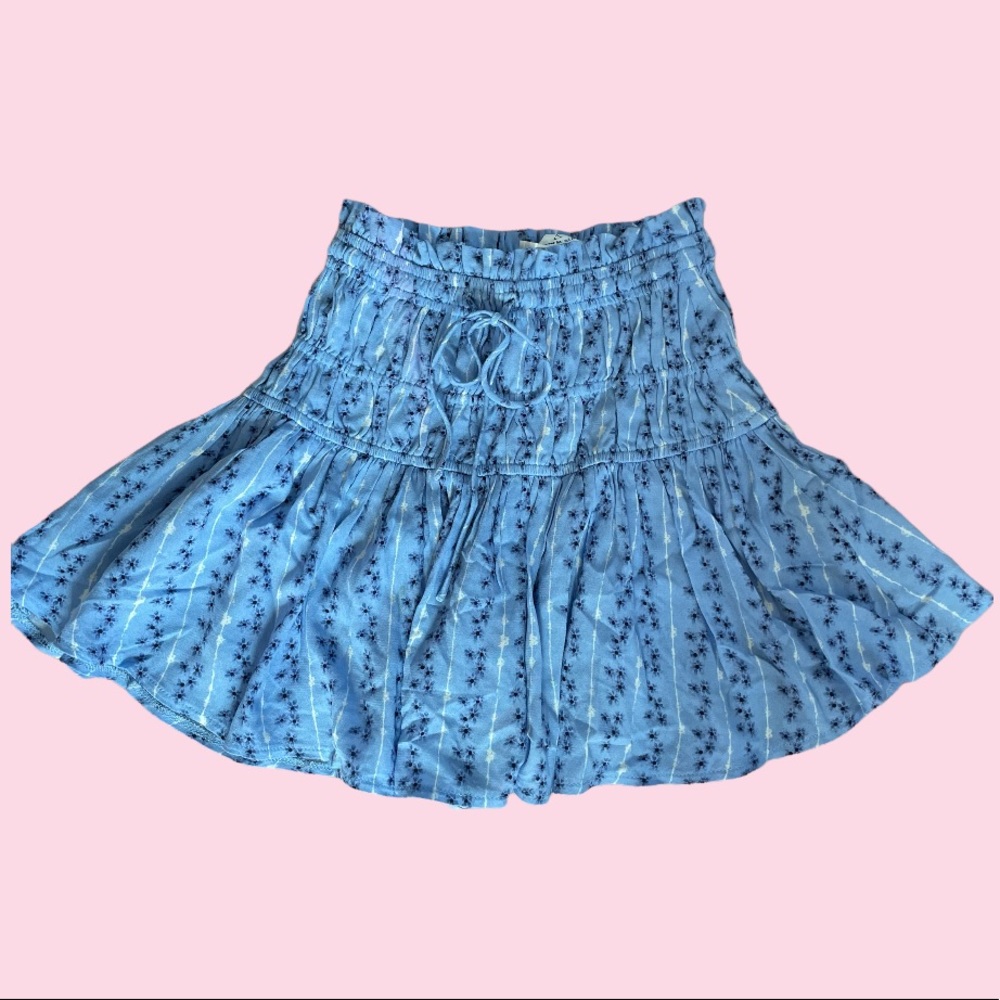 Floral Tiered Mini Skirt